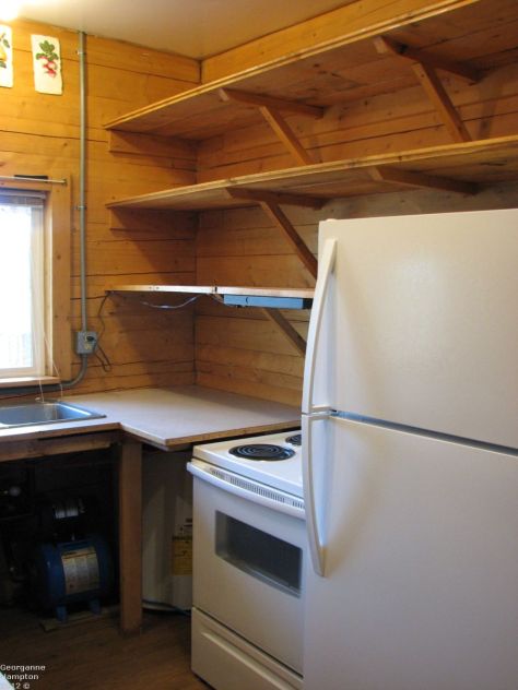 Waterless cabin, kitchen
